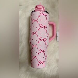 Viral Pink Bow Tumbler